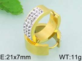Stainless Steel Stone&Crystal Earring