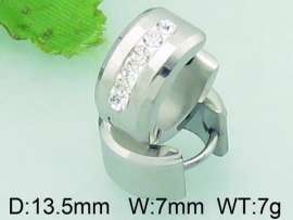 Stainless Steel Stone&Crystal Earring