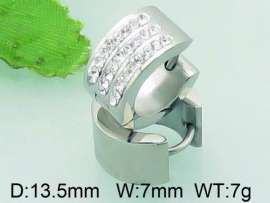 Stainless Steel Stone&Crystal Earring