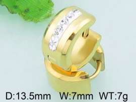 Stainless Steel Stone&Crystal Earring
