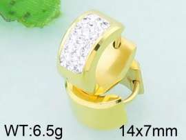 Stainless Steel Stone&Crystal Earring