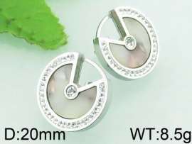 Stainless Steel Stone&Crystal Earring