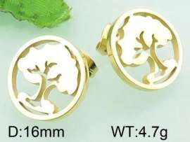 SS Gold-Plating Earring