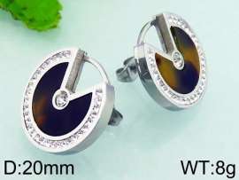 Stainless Steel Stone&Crystal Earring