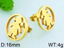 SS Gold-Plating Earring