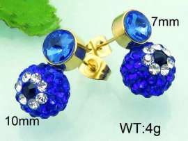 Stainless Steel Stone&Crystal Earring