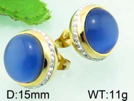 Stainless Steel Stone&Crystal Earring