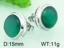 Stainless Steel Stone&Crystal Earring