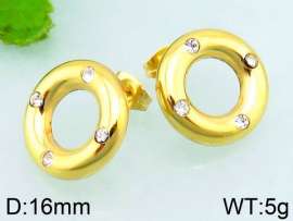 Stainless Steel Stone&Crystal Earring