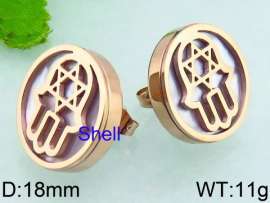 SS Rose Gold-Plating Earring