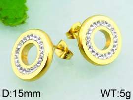 Stainless Steel Stone&Crystal Earring