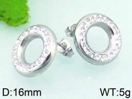 Stainless Steel Stone&Crystal Earring