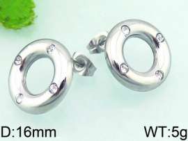 Stainless Steel Stone&Crystal Earring