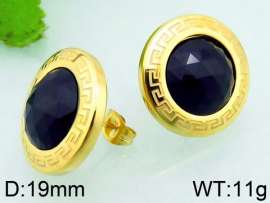Stainless Steel Stone&Crystal Earring