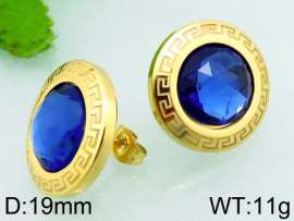 Stainless Steel Stone&Crystal Earring