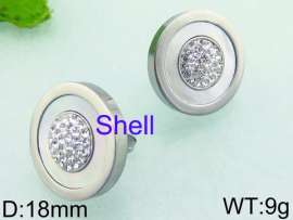 Stainless Steel Stone&Crystal Earring