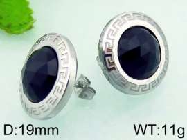 Stainless Steel Stone&Crystal Earring