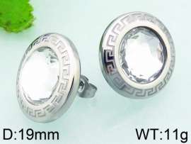 Stainless Steel Stone&Crystal Earring