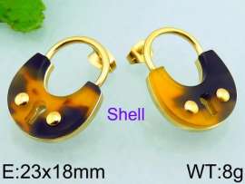 SS Shell Pearl Earrings