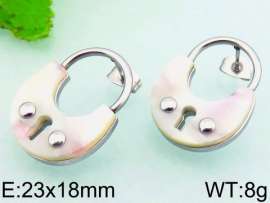 SS Shell Pearl Earrings
