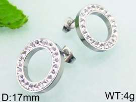 Stainless Steel Stone&Crystal Earring