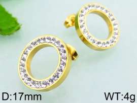 Stainless Steel Stone&Crystal Earring