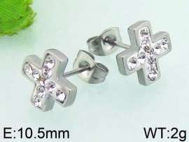 Stainless Steel Stone&Crystal Earring