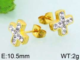 Stainless Steel Stone&Crystal Earring