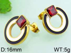 Stainless Steel Stone&Crystal Earring