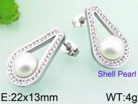 Stainless Steel Stone&Crystal Earring