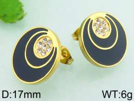 Stainless Steel Stone&Crystal Earring