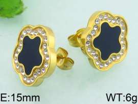 Stainless Steel Stone&Crystal Earring
