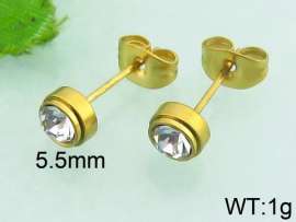 Stainless Steel Stone&Crystal Earring