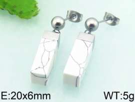 Stainless Steel Stone&Crystal Earring