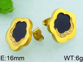 Stainless Steel Stone&Crystal Earring