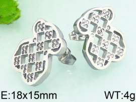 Stainless Steel Stone&Crystal Earring