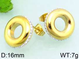 Stainless Steel Stone&Crystal Earring