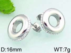 Stainless Steel Stone&Crystal Earring