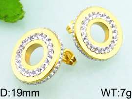 Stainless Steel Stone&Crystal Earring