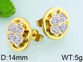 Stainless Steel Stone&Crystal Earring