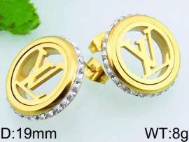 Stainless Steel Stone&Crystal Earring