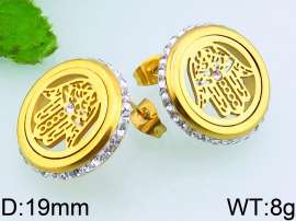 Stainless Steel Stone&Crystal Earring