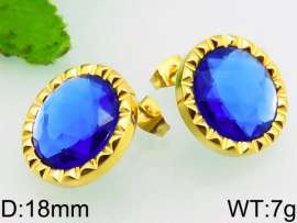 Stainless Steel Stone&Crystal Earring