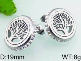 Stainless Steel Stone&Crystal Earring
