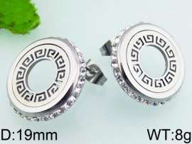 Stainless Steel Stone&Crystal Earring