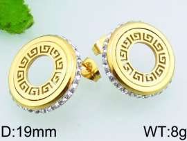 Stainless Steel Stone&Crystal Earring