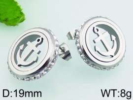 Stainless Steel Stone&Crystal Earring