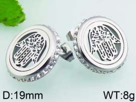 Stainless Steel Stone&Crystal Earring