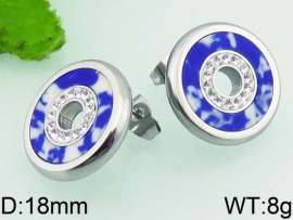 Stainless Steel Stone&Crystal Earring