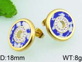 Stainless Steel Stone&Crystal Earring